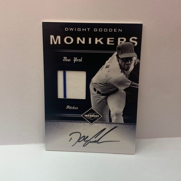 2011 Panini Limited Monikers Jersey Auto Dwight Gooden Mets...
